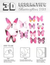 Download Eoorau 60pcs Butterfly Wall Decals For Wall3d Butterflies Wall Decor Removable Mura 3d Butterfly Wall Stickers Butterfly Wall Stickers 3d Butterfly Wall Decals