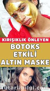 Botoks Etkili Kirsiklik Onleyen Altin Maskesi Dogal Cilt Bakimi Cilt Bakimi Ev Yapimi Cilt Bakimi