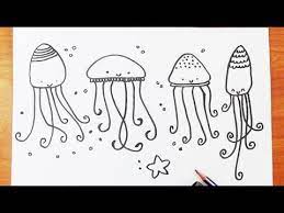 كيفية رسم قنديل البحر خطوة بخطوة تعليم الرسم للاطفال art fictional characters character