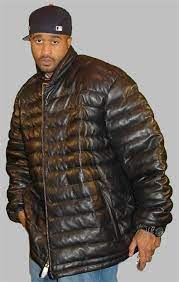 John Sean Hip Hop Clothing Sean John Mens Black Leather Bomber Style Jacket Monstermarketplace Hip Hop Outfits Mens Black Leather Leather Bomber
