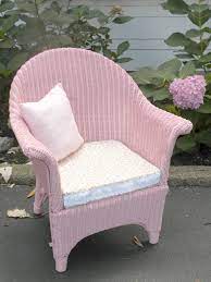 vintage children s wicker chair etsy white wicker chair wicker chair annie sloan painted furniture