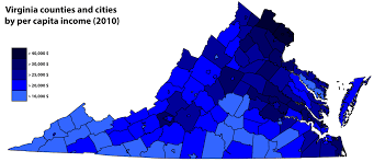 List Of Virginia Locations By Per Capita Income Wikipedia