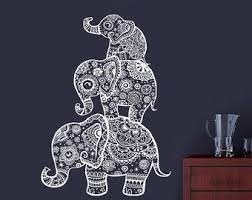 Pin By Tineke Veldhuizen On Architecture In 2020 Elephant Wall Decals Yoga Studio Decor Wall Stickers Bedroom