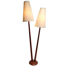 With its clean and simple lines, it is the perfect addition to any decor. Rare Mid Century Modern Danish Two Headed Teak Floor Lamp 1stdibs Com Vintage Floor Lamp Lamp Mid Century Lamp