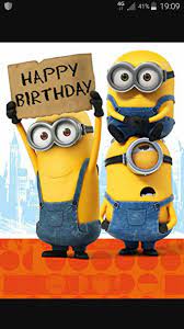 Pin By Serena On Auguri Compleanno Happy Birthday Minions Minion Birthday Wishes Happy Birthday Status
