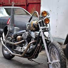 Harleydavidson Harley Chopper Chopperseat Kingqueenseat Counterbalancecycles Madeinusa Ha King And Queen Seat Harley Davidson Baggers Old School Chopper