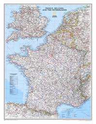La suddivisione amministrativa della francia. Francia Belgio Paesi Bassi Classica Politica Carta Geografica Murale