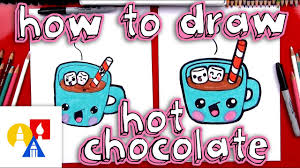 How To Draw Cartoon Hot Chocolate Youtube Christmas hot chocolate with cream and candy cane. how to draw cartoon hot chocolate
