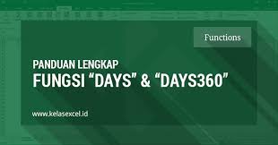 Jumlah hari di tahun masehi yakni 365 hari. Fungsi Excel Days Days360 Cara Menghitung Jumlah Hari Antara 2 Tanggal Di Excel