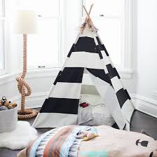 Black And White Striped Teepee Shop Kids Teepee Black White Stripes Our Kids Teepee Or Kids Tent In Black And White Stripes Is The Perfect Mod Striped Teepee Teepee Kids Toddler Teepee
