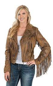 Powder River Outfitters By Panhandle Women S Faux Leather Motorcycle Jacket Cavender S Leather Jacket Style Outerwear Women Fringe Leather Jacket