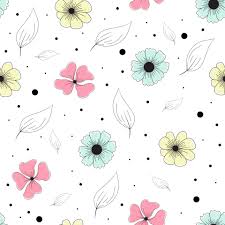 Detailed retro drawings of blooming flowers and overlapping plant stems in neutral colors. Hand Drawn Colorful Floral Seamless Pattern 2163065 Vector Art At Vecteezy