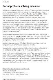 Social Problem Solving Measure In 2021 Social Problem Problem Solving Term Paper