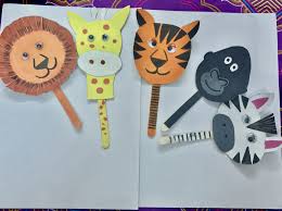 Wild Animals Stick Puppets Diy Puppets Diy Animals Wild Crafts For Kids
