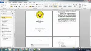 Tutorial Penomoran Halaman Tiap Bab Makalah Youtube