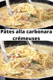 Pates Alla Carbonara Cremeuses Recette Spaghetti Carbonara Recette Italienne Recette Pate Carbonara