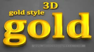 ستايلات للفوتوشوب ذهبي ثلاثي الأبعاد 3d gold style gold style tech company logos company logo