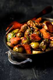 Brussels sprouts, trim ends only and leave whole olive oil salt and pepper. Sriracha Sweet Chili Roasted Brussels Sprouts Spicy Sticky Wonderful