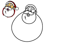 How To Draw An Outline Of A Cartoon Santa Claus If you want to learn how to draw the hat that santa claus wears, then look no further than this tutorial. to draw an outline of a cartoon santa claus