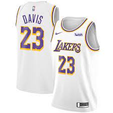 Men S Los Angeles Lakers 23 Anthony Davis 2019 White Nike Swingman Wish Stitched Nba Jersey White Jersey Los Angeles Lakers Lebron James