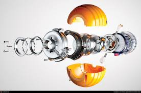 Dyson Dc24 Exploded Ball By Lee Wilson 3d Cgsociety Exploded View Mechanical Design Technical Drawing