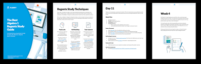 The next nys algebra regents exam will be held on wednesday, january 22, 2020, at 1:15 pm. Algebra 1 Regents Study Guide 30 Day Plan Download Albert