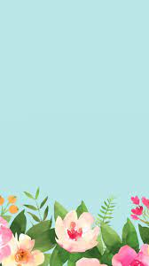 Aqua With Flowers Poster Bunga Bunga Cat Air Lukisan Bunga