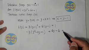 Apabila fx = x kuadrat min 1 per x + 1 maka f aksen x adalah. Tutorial Cara Mudah Dan Cepat Menentukan Rumus Fungsi F X Yang Diketahui Fog X Dan G X Youtube