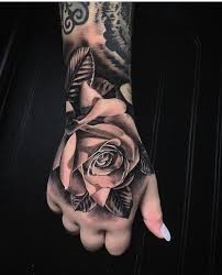 Handtattoo By Ossianstarajtattoo Inkedmag Tattooed Tattoo Artist Art Inked Black And White Rose Tattoo Hand Tattoos Portrait Tattoo Sleeve
