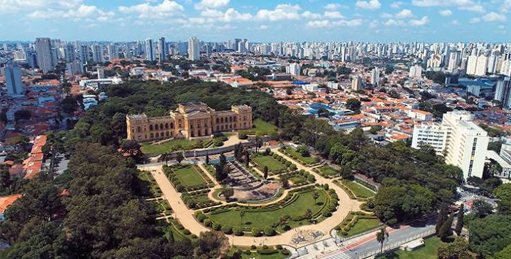 Visão aérea do bairro do Ipiranga na Zona Sul de São Paulo