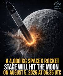 A piece of SpaceX ​rocket floating in space since last year is believed to have smashed into the Moon at high speed early. The object, the size of a school bus, was