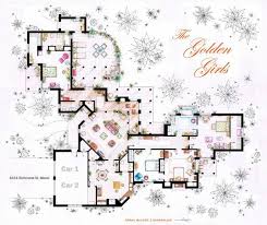 10 Of Our Favorite Tv Shows Home Apartment Floor Plans Golden Girls House Floor Plan Drawing Golden Girls