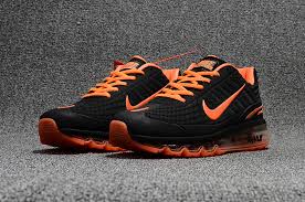 Mens black and orange air max. Nike Air Max 360 Kpu Running Shoes Men Black Orange 310908 008 Sepsport