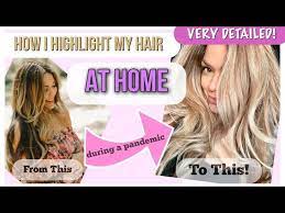 How I Highlight My Hair At Home Cap Highlights Diy Highlights Highlighting Hair At Home Home Highlights Hair Diy Highlights Hair