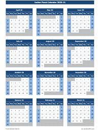 Some formats include a notes section where you can list special dates. Download Indian Fiscal Calendar 2020 21 Excel Template Exceldatapro