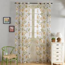 White sheer curtains 54 inches long living room curtain sheers bedroom voile panels drapes rod pocket light filtering basement window treatments 2 panels. Beautiful Floral Window Curtains Sale Recipes With More