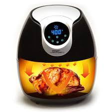 Power Air Fryer Xl 5 3 Qt Black Deluxe Turbo Cyclonic Airfryer Include Airfryer Accessories Kit With Bakin Power Air Fryer Xl Air Fryer Review Best Air Fryers