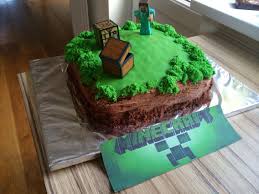Birthday Cake For 8 Year Old Boy My Minecraft Cake For My 8 Year Old Son S Party Really Pleased With How It Turned Out Thanks To Inspiration Found Her Minecraft Birthday Cake Minecraft Cake
