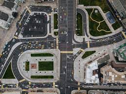A general rule of the road is that any car that enters a intersection first has the right the intersection of less and more than ogive gives us the median of the following data. Intersection Road Wikipedia