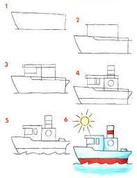 Listos para descargar, imprimir y colorear. Dibujar Medios De Transportes Maritimos Rayito De Colores Art Drawings For Kids Easy Drawings Art Drawings
