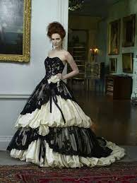 Black And White Goth Wedding Gown Gowns Black Wedding Dresses Gothic Wedding Dress