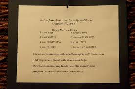 Recipe for a healthy marriage. Recipe For A Good Marriage Quotes Quotesgram