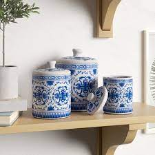 Check spelling or type a new query. Navy Blue Canister Set Wayfair