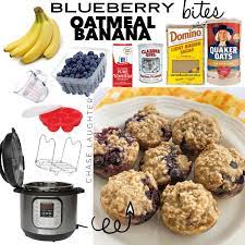 Blueberry Oatmeal Banana Bites Recipe Blueberry Bites Banana Bites Oatmeal Bites