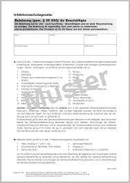 Belehrungen nach § 43 infektionsschutzgesetz. Belehrung Beschaftigte Hygieneplan Infektionsschutzgesetz F L Schulorganisation