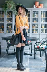 Outfit Outfit Skater Rocke Senfgelbes Outfit