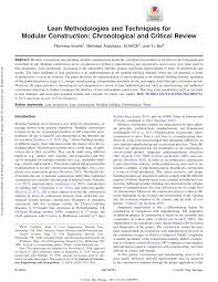 See what melanie boldt kappelmann (melkapp) has discovered on pinterest, the world's biggest collection of ideas. Pdf Lean Methodologies And Techniques For Modular Construction Chronological And Critical Review