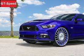 Gt Speed فورد موستنج زرقاء بجنوط هائلة الحجم من فورجياتو Ford Mustang Mustang Bmw