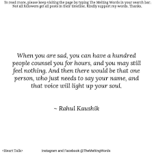 Heart Talk Who Is That Person Rahulkaushikofthemeltingwords Facebook Heartfelt Quotes Words True Quotes