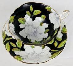 Beautiful Paragon Teacup Set With Gardenia Flowers Tea Cups Saucer Paragon Tea Cup